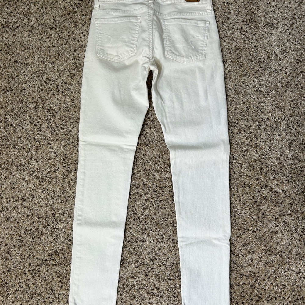 American Eagle Outfitters Cream Denim